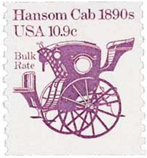 1904  - 1982 10.9c Transportation Series: Hansom Cab, 1890s