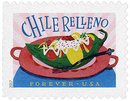 Delicioso Book of 20 USPS one-ounce rate Forever Postage Stamps Latin Food  Traditional