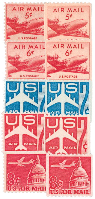 C33//C65  - 1946-62 US Airmail Look-Alikes 10v Mint