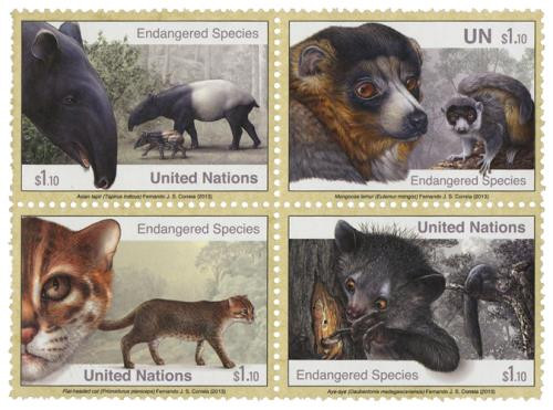 UN1074-77  - 2013 $1.10 Endangered Species