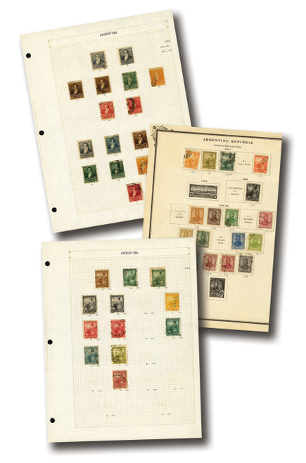 WW264  - Argentina Collection on Blank Pages