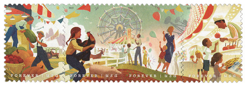 5401-04  - 2019 First-Class Forever Stamp - State and County Fairs