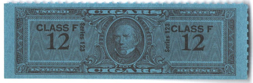 TC2481a  - 1953, 12 Cigar Revenue Tax Stamps - Class F, Series 123