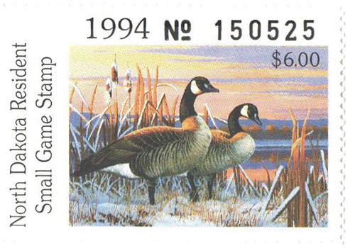 SDND67  - 1994 North Dakota State Duck Stamp