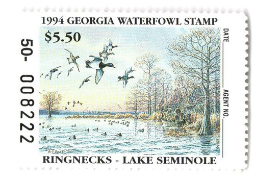 SDGA10  - 1994 Georgia State Duck Stamp