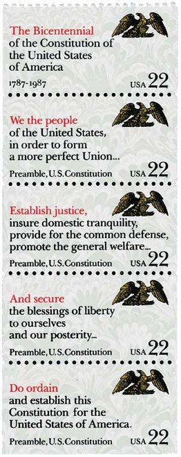 2355-59  - 1987 22c Drafting the Constitution