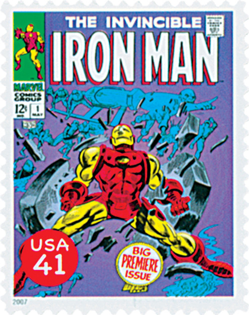 4159r  - 2007 41c Marvel Comic Super Heroes: The Invincible Iron Man