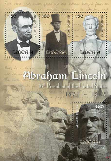 M10530  - 2010 Liberia Lincoln 4v Mint