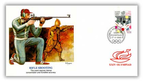 40727 - 1988 Cyprus Olympics 'Rifle Shooting'