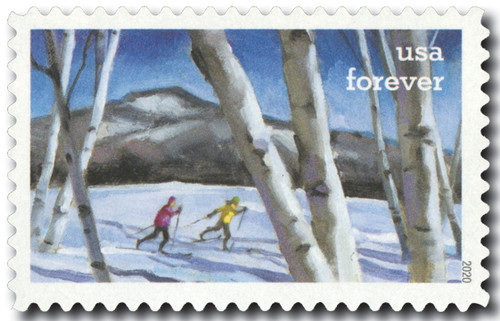 5479  - 2020 First-Class Forever Stamps - Enjoy the Great Outdoors: Cross-Country Skiing