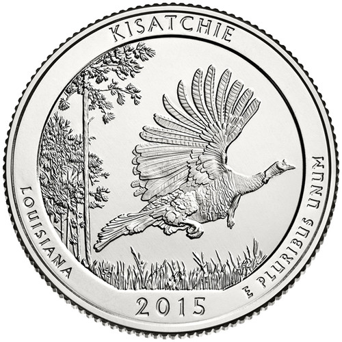 CNLAKN25D  - 2015 Kisatchie Natltional Forest Quarter, D Mint