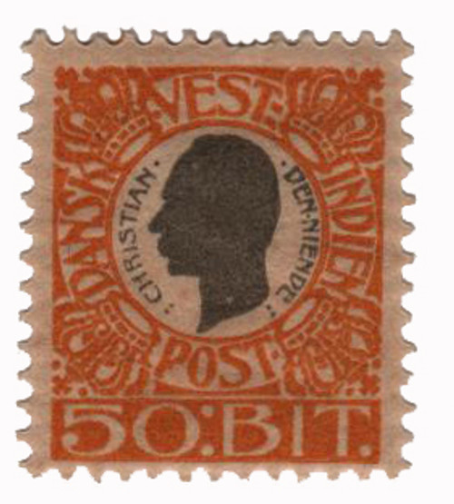 DWI36  - 1905 50b Danish West Indies - yellow & gray