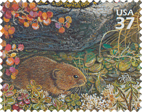 3802j  - 2003 37c Arctic Tundra: Singing Vole