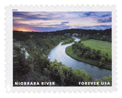 5381d  - 2019 First-Class Forever Stamp - Wild and Scenic Rivers: Niobrara River