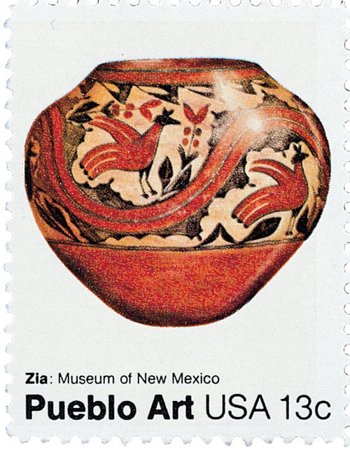 1706  - 1977 13c Pueblo Pottery: Zia