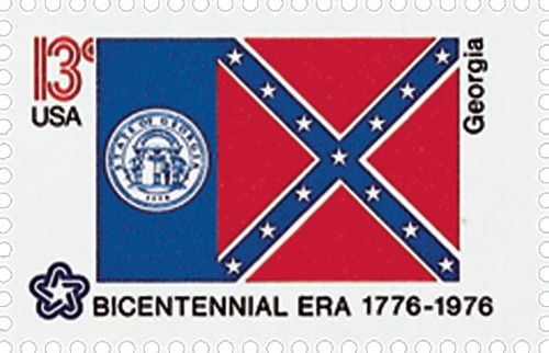 1636  - 1976 13c State Flags: Georgia