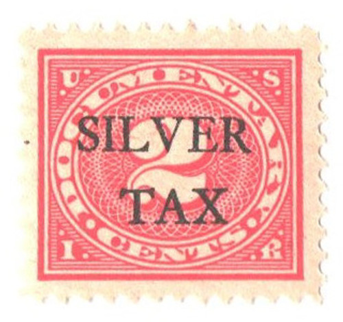 RG2  - 1934 2c Silver Tax, carmine rose, perf 11