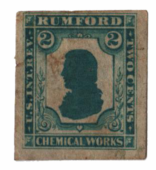 RS207d  - 1878-83 2c Proprietary Medicine Stamp - green, imperf, wmk