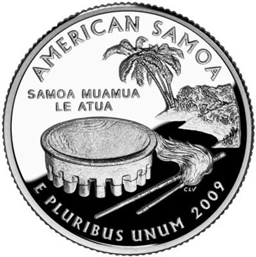 CNAS25D  - 2009 American Samoa Quarter, D Mint