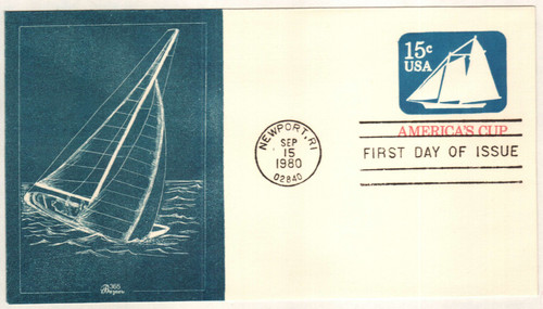 U598  - 1980 15c Stamped Envelopes and Wrappers - America's Cup