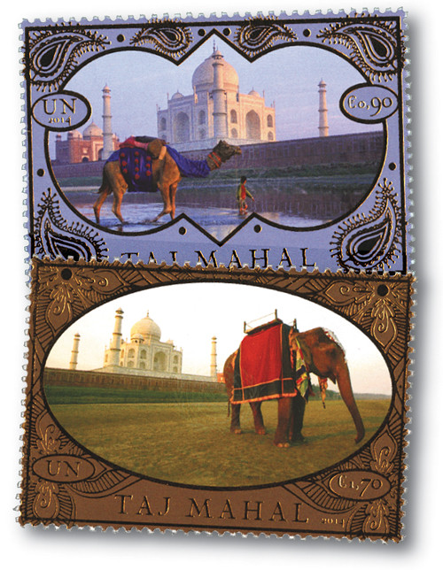 UNV546-47  - 2014 90c & 1.70 Taj Mahal