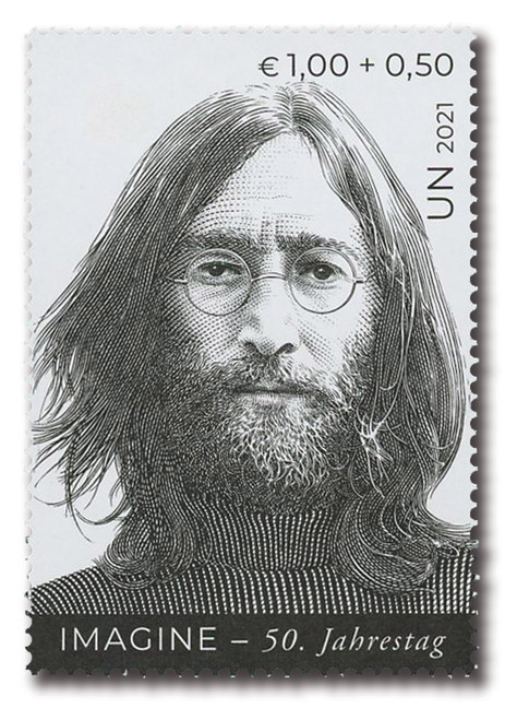 UNVB2  - 2021 1,00 + 0,50 International Day of Peace: John Lennon, UN Vienna