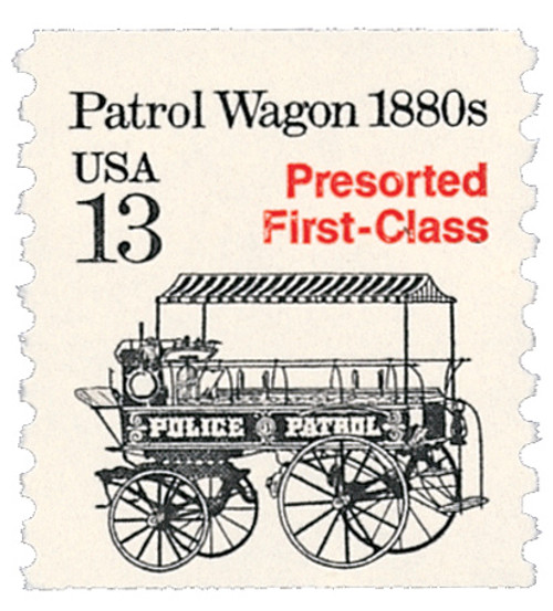 2258  - 1988 13c Transportation Series: Patrol Wagon, 1880s