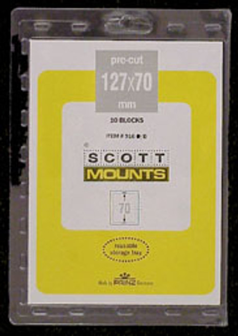 SM916  - Scott Mount 127 x 70mm (5 x 2.765") Giori Press Jumbo Commemorative  10 pack
