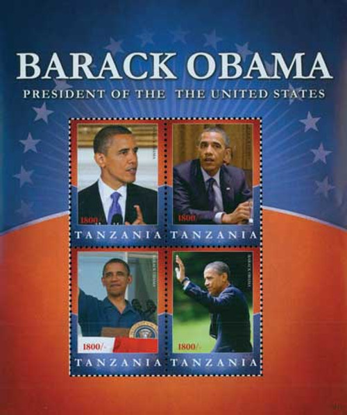 M10717  - 2010 Tanzania Barack Obama 4v M