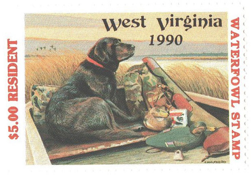 SDWV7  - 1990 West Virginia State Duck Stamp
