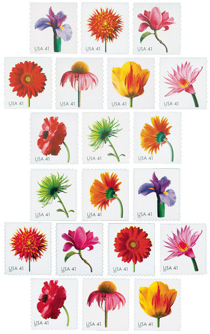 4166-85  - 2007 41c Beautiful Blooms, set of 20