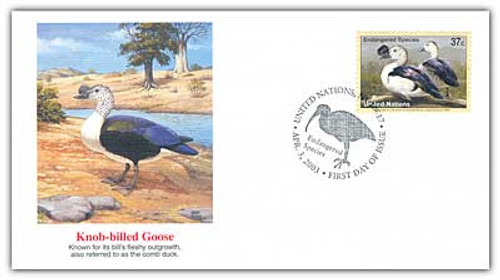 7279728  - 2003 37c NY Knob-billed Goose FDC