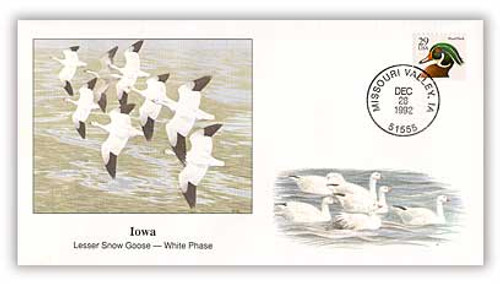 41248A  - 1993 Iowa Lesser Snow Goose-White Phase Cover