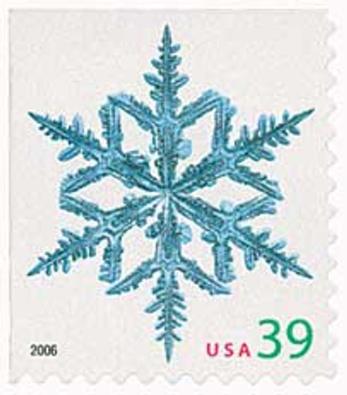 4105  - 2006 39c Contemporary Christmas: Spindly Arms Snowflake, conventional