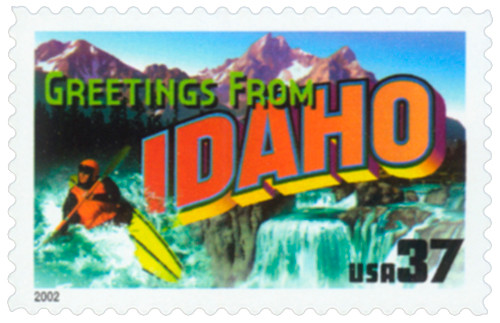 3707  - 2002 37c Greetings from America: Idaho