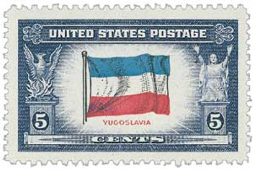 921 - 1944 Overrun Countries: 5c Flag of Korea - Mystic Stamp Company