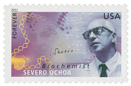 4544  - 2011 First-Class Forever Stamp -  American Scientists: Severo Ocho