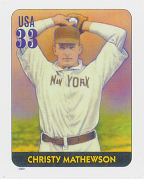 3408c  - 2000 33c Legends of Baseball: Christy Mathewson