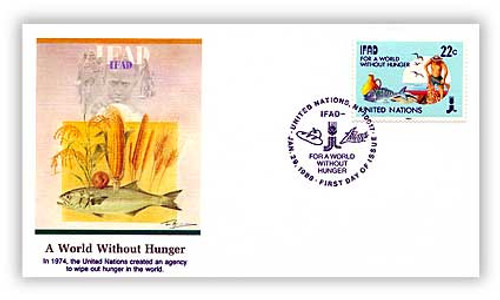 8A519  - 1988 22c World Without Hunger
