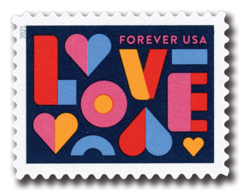 5543  - 2021 First-Class Forever Stamp - Love