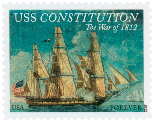 4703  - 2012 First-Class Forever Stamp - The War of 1812: USS Constitution