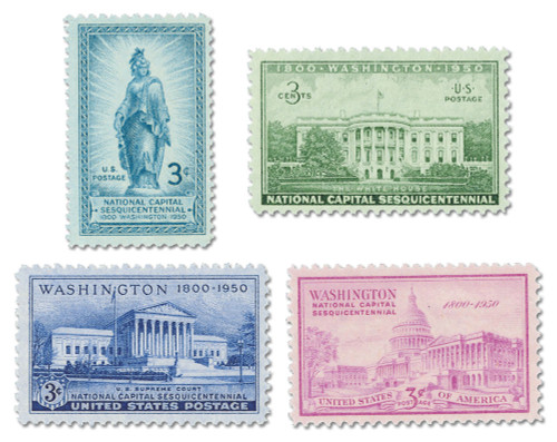 989-92  - Complete Set of 4, 1950 Capital Sesquicentennial