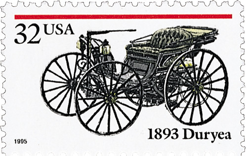 3019  - 1995 32c Antique Automobiles: 1893 Duryea