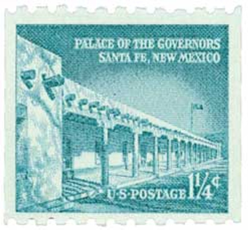 1054A  - 1960 Liberty Series Coil Stamps - 1 1/4¢ Palace of Governors