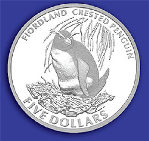 4591747  - 2004 2005 NZ Fiordland Crested Penguin Coin