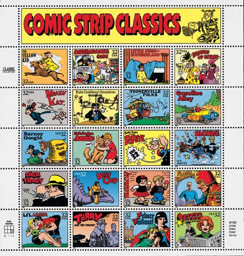 3000  - 1995 32c Comic Strip Classics