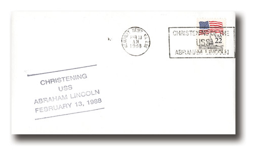 AC200  - 02/13/1988, USA, Christening USS Abraham Lincoln