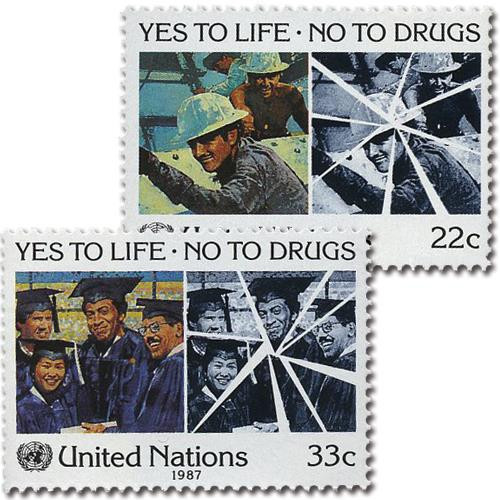 UN497-98  - 1987 Fight Drug Abuse