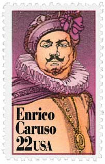 2250  - 1987 22c Performing Arts: Enrico Caruso