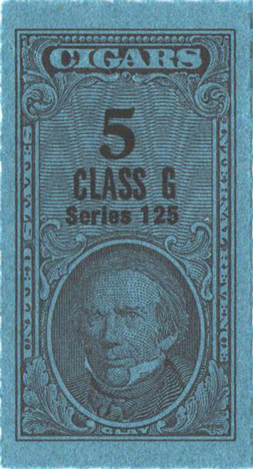 TC2673a  - 1955, 5 Cigar Revenue Tax Stamps - Class G, Series 125